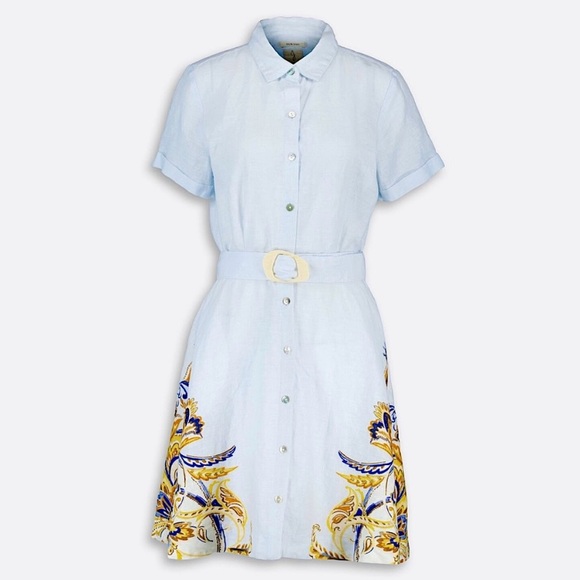Leoini Solid Chiffon Kjole - Light Blue main image 1